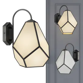 Sconce geometry glass light bra milk